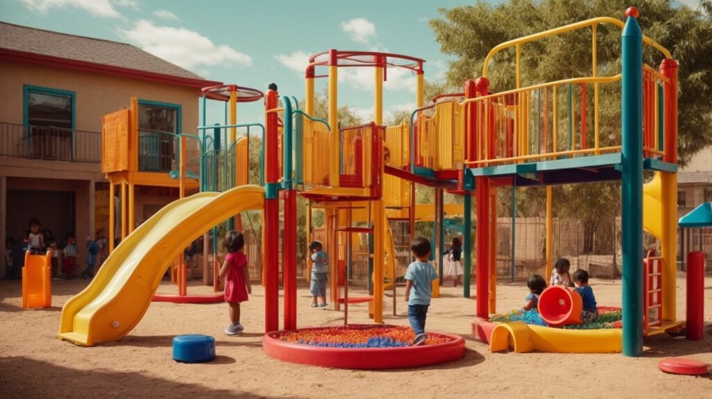 Counting and Spelling Fun: Incorporating Educational Elements in Playground Games